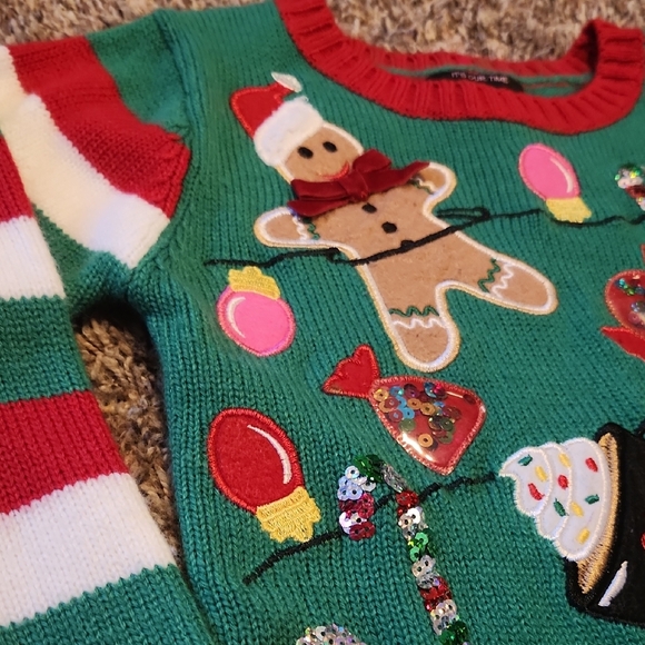Festive Gingerbread Christmas Sweater - Picture 3 of 6